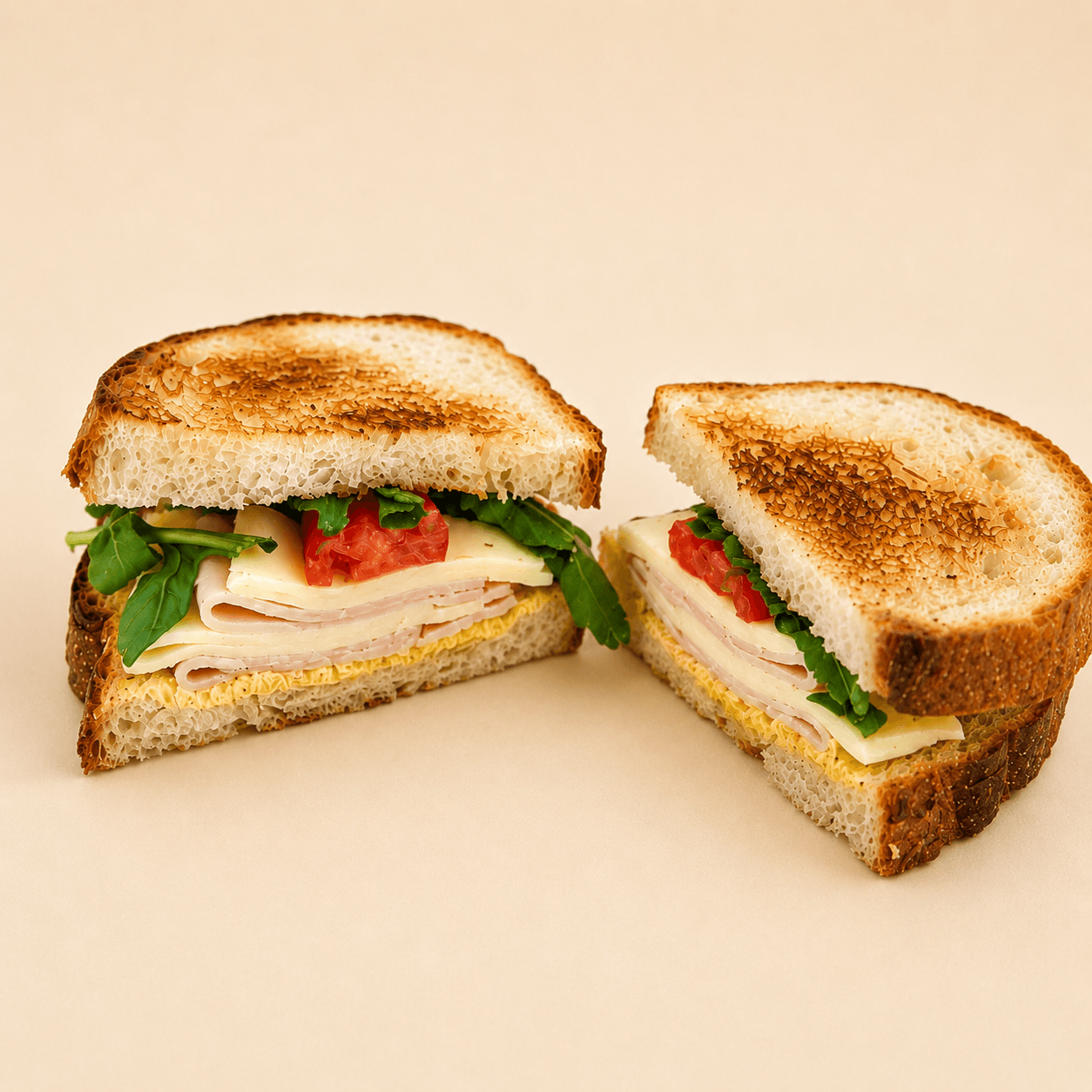 Sourdough Slice Turki And Cheese