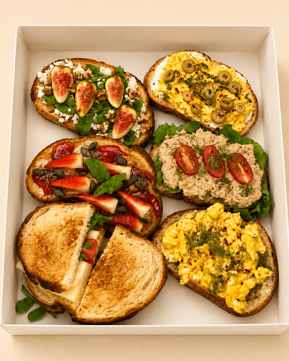 Box mix of 6 pcs sourdough bread