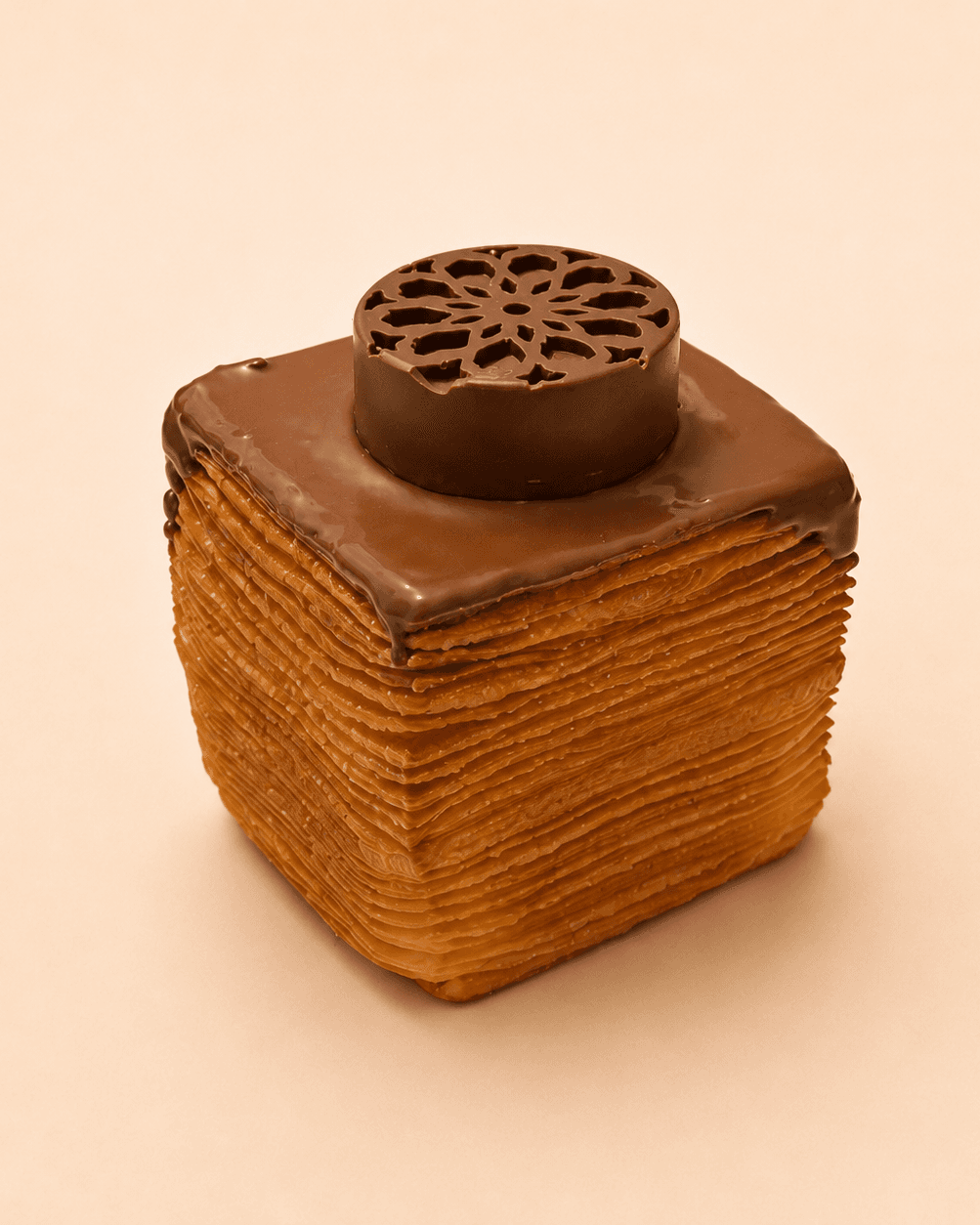 Brownie chocolate cube