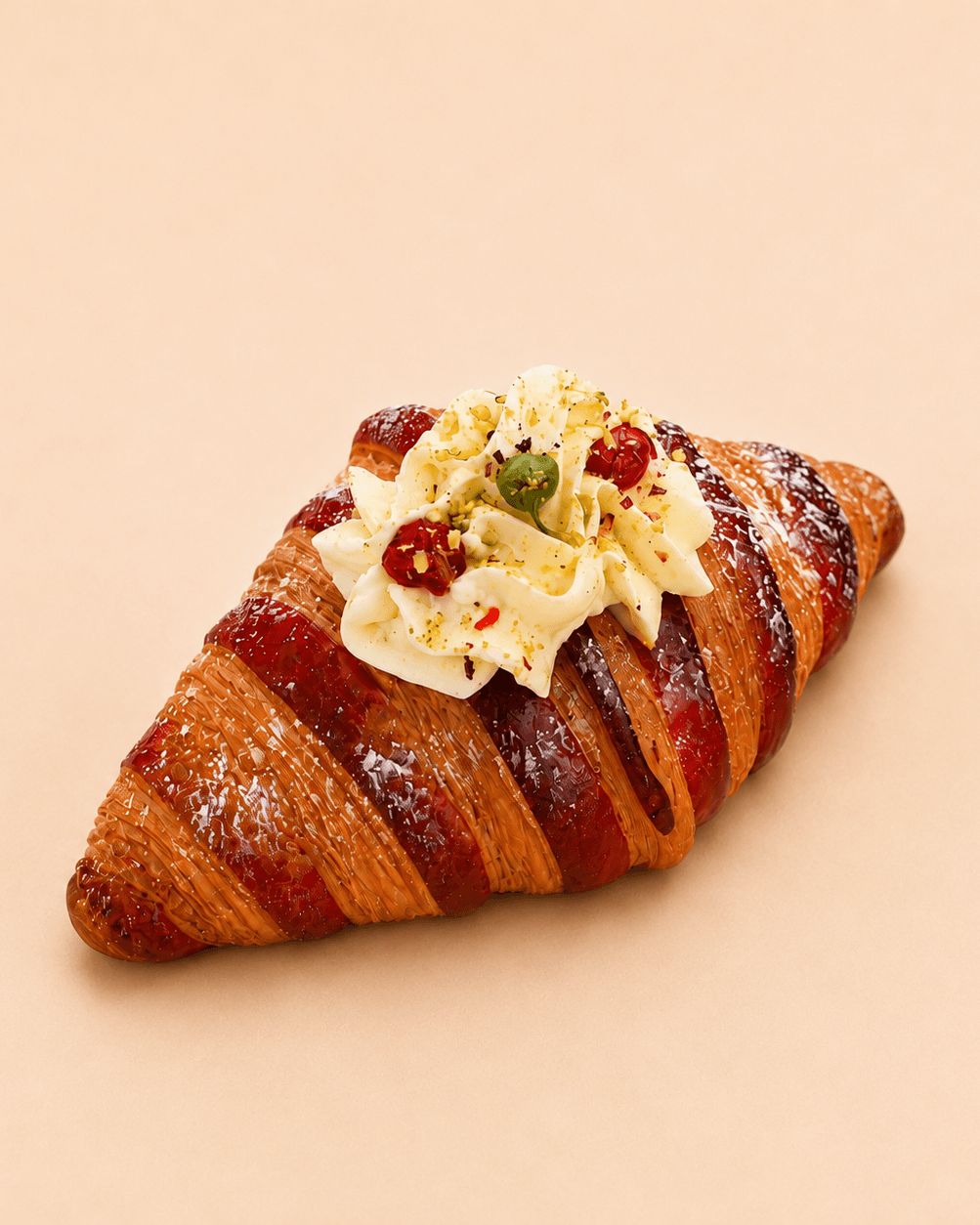 Pistachio Strawberry Croissant